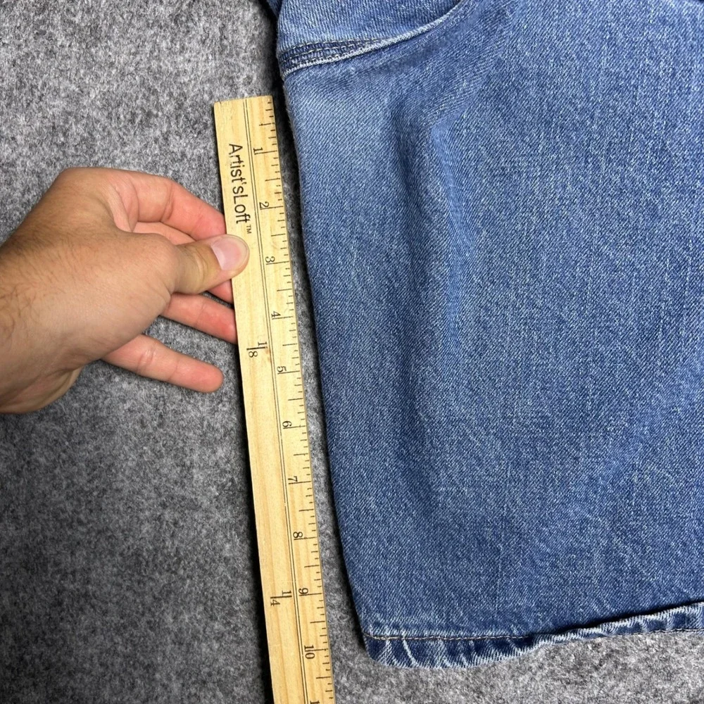 Faded Glory Mens Baggy Denim Carpenter Shorts Blue Skater Y2K 90s Size 40